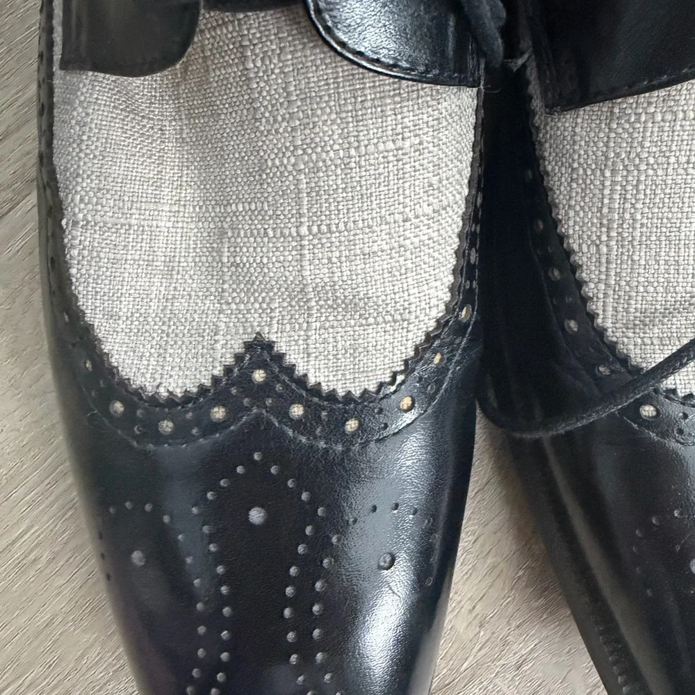 Stacy Adams Two-Tone Black and Gray Oxfords Men’s 8